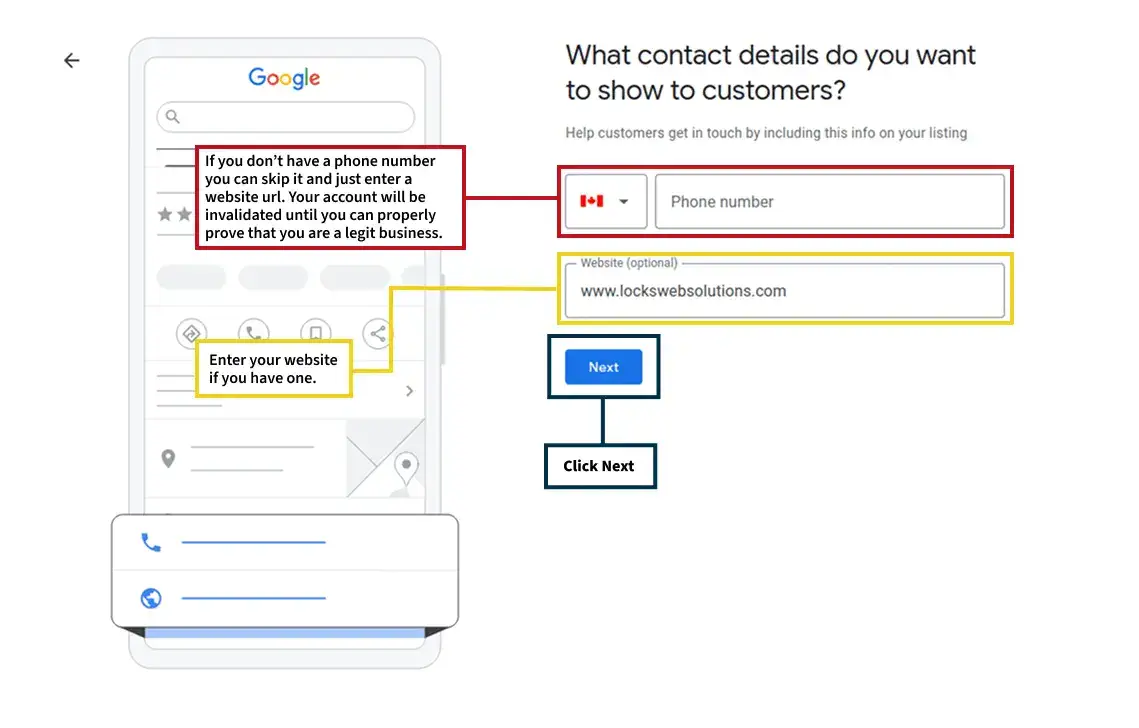 Google business contact page Google business contact page