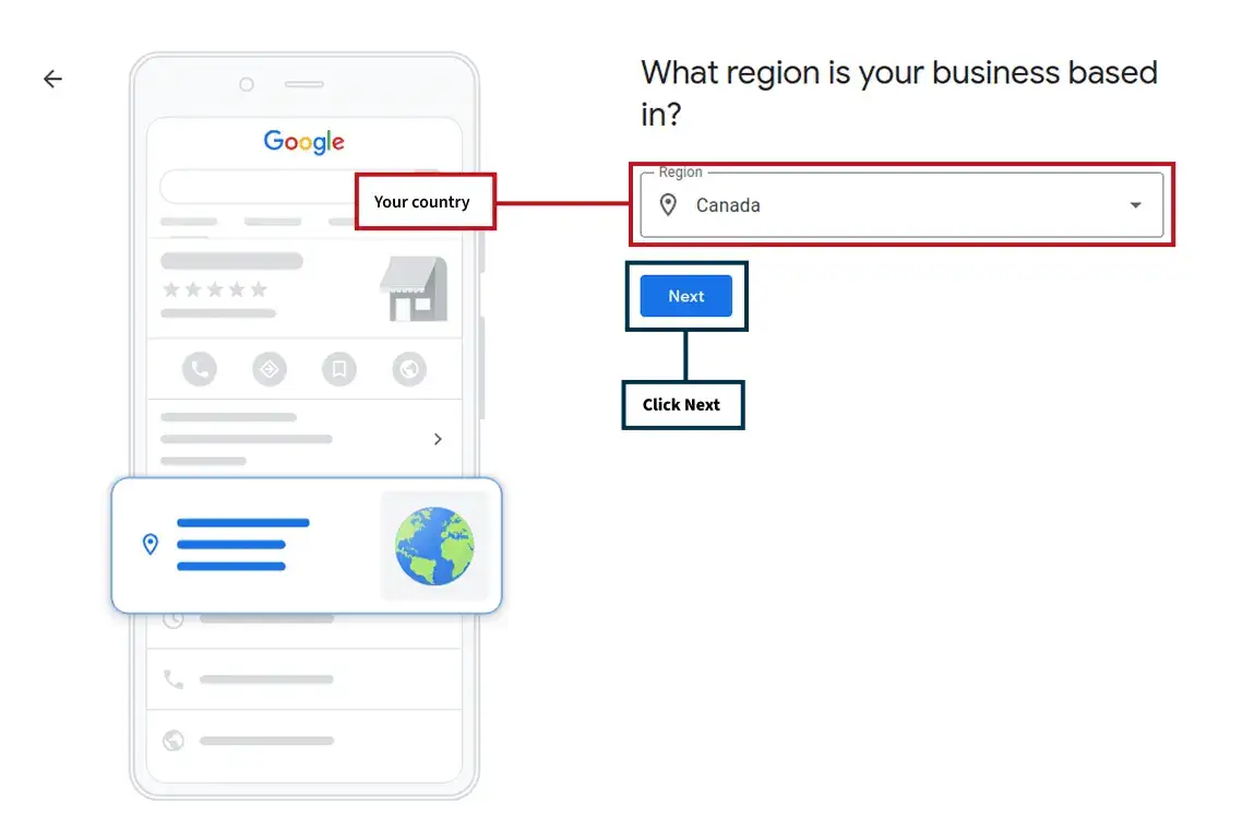 Google business country page Google business country page