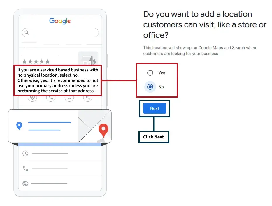 Google business location page Google business location page
