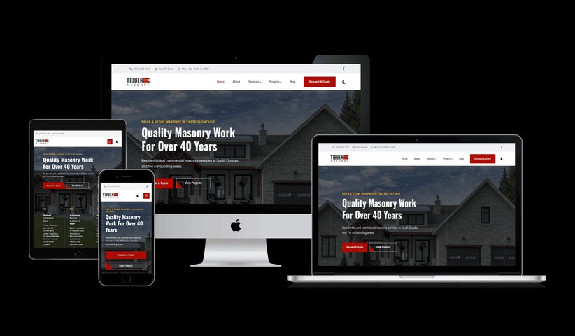 Tibben Masonry website